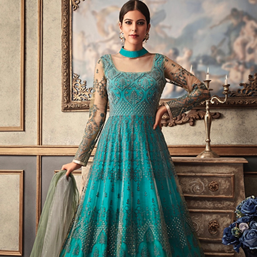 Long salwar clearance suit online shopping